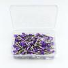 Productos de Comercio Exterior Cepillo Pulidor Mango Plateado Cepillo Pulidor Dental Cepillo Pulidor de Uñas Plano de Colores Punta Puntiaguda 100 Piezas/Caja