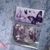Bolsa de Stickers de Mariposas Lindas Serie Danza Disco Yingge pet Transparente Impermeable Sin Marcas Cuenta de Mano Vaso de Agua Material Decorativo Sticker