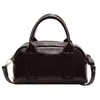 Bolsa Satchel Casual Simples Bolsa Baguete para Mulheres Outono 2025 Nova Alta Qualidade Cor Pura Luxo Leve Bolsa de Ombro Único Transversal