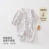 Mono lindo para bebé niña recién nacida sin costuras primavera y otoño algodón puro traje para gatear ropa para niños pequeños