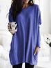 Amazon ebay AliExpress wish nueva camiseta de manga larga casual con bolsillo top ropa de mujer