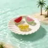 Frutas Miniatura Translúcidas Brinquedos Comestíveis Grãos Fofos Modelos de Comida Artesanato DIY Presilhas de Cabelo Elásticos de Cabelo Chaveiros Pingentes