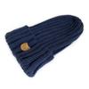 Gorro de punto con bordado de oso para niños, gorro de lana cálido de color liso, sencillo y bonito, para bebés y hombres, a la moda, para niños y niñas