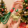 Árvore de Natal de Ouro Puro 999 Chaveiro Winnie the Pooh de Ouro Pingente de Bolsa Corrente de Celular Desenho Animado Venda por Atacado Presente Promocional
