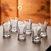 Copos de Cristal Criativos de Alta Qualidade Estilo Chinês para Uso Doméstico, Copinhos Premium de Luxo Leve, Conjunto para Servir Vinho
