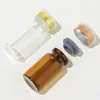 En Stock Jeringa Marrón de 2 ml a 30 ml, Frasco Transparente, Botella para Sub-embotellar Polvo Liofilizado, Botella Jeringa Marrón de Cierre a Presión
