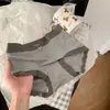 Pantalones de Ropa Interior Térmica de Terciopelo Cepillado de Alta Elasticidad Otoño Invierno para Mujer con Bloques de Color de Cintura Media Bragas para Dama 10A con Entrepierna de Modal Antibacteriano