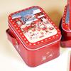 Lata portátil de folha de flandres latas de estanho latas de doces latas de doces de Ano Novo latas de doces de folha de flandres latas de doces Coelho Branco