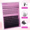 Comercio Electrónico Transfronterizo Segmentado DIY para Cabello Caja Roja Set Delgado Cruzado Grueso Pestañas Postizas Suministro Directo de Fábrica Exportación Tk