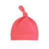 Chapéu de Bebê de Camada Única para Primavera e Outono Chapéu de Bebê com Rabo Chapéu de Nó Chapéu de Bebê Recém-nascido com Pom Pom 0-3-6 Meses