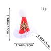 Decoraciones Navideñas Hong Kong Love Sombrero de Lentejuelas Rojas Falda de Gasa Vestido Tocado Estilo Coreano Pinza para el Cabello Navideña de Pico de Pato
