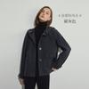 Chaqueta Cortavientos para Mujer Invierno Nueva Versión Espacial Calefacción y Absorción de Humedad Cortavientos Casual de Siete Niveles con Capucha Corta para Mujer