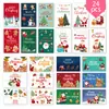 Cartão de Saudação de Natal para Feriado de Alto Padrão Quadrado de Comércio Exterior Cartão Pequeno Criativo Cartão de Natal Conjunto de Envelopes com Combinação em Inglês