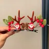 Pinzas para el Cabello de Navidad Diademas Pinzas para Niñas Fiesta Ambiente de Adulto Diademas Lindas Pinzas para el Cabello de Cuernos Accesorios
