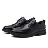 Zapatos de cuero casuales formales de negocios para hombre otoño 2023 directo de fábrica, estilo británico Joker, zapatos de novio para boda, tendencia