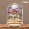 Runyang Joyería Adorno de Árbol de Cristal Natural Árbol de la Fortuna de Citrino Botella de los Deseos Árbol de la Vida Manualidades para Decoración del Hogar