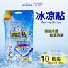 Haishi Hainuo Patch Refrescante Patch Refrescante 10 Peças para Adultos e Crianças Resfriamento Físico Patch de Compressa Fria Resfriamento de Verão Patch de Gelo