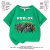 Ropa de Roblox, camiseta de verano de manga corta para niños, ropa para niños, camiseta de fondo para niños y niñas de tallas medianas y grandes