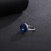 Europa y Estados Unidos simple nuevo anillo de gema redonda para niñas moda personalidad transfronterizo popular anillo de diamantes regalo venta al por mayor