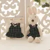 Navidad dibujos animados Príncipe conejo Conejito peluche muñeco ropa SD/BJD muñeco ropa falda regalo 3