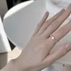 Anel Nicho de Design de Coração Neon em Forma de Fada com Pedra da Lua para Mulheres, Anel Ajustável Aberto Empilhável para Meninas, Versátil para Uso Diário
