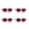 10 Accesorios Redondos de Acrílico para Gafas Juguetes de Peluche Hechos a Mano DIY Muñeca Tejida Materiales de Decoración Facial