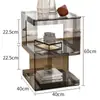 Mesa Lateral de Sofá em Acrílico Simples Rack de Armazenamento de Quarto Mesa de Cabeceira Mesa de Canto Criativa Mesa de Centro para Sala de Estar Armazenamento Rack de Armazenamento