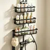 Prateleira de Armazenamento para Banheiro Sem Furos, Suporte para Chuveiro, Cesta Suspensa para Shampoo, Armazenamento para Banheiro, Moderno e Simples