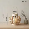 Linterna de Viento de Bambú Retro Decoración de Escritorio Portavelas Florero para Arreglos Florales Arreglo de Plantas para Bodas Portátil Clásico Nuevo Estilo Chino