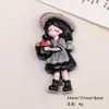 Acessórios de Resina DIY Desenho Animado Joias Menina Pastoral Cola Creme Grampo de Cabelo Capa de Celular Fivela de Sapato Chaveiro Pingente com