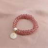 Pulsera de Perlas de Agua Dulce con Patrón Rojo de Estilo Chino Nuevo Hebilla Segura She Taicui Pulsera de Hebilla Segura de Perlas de Agua Dulce Bardo Press