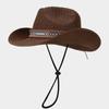 Estilo Bohemio Vacaciones de Verano en la Costa Sombrero de Sol para Playa Moda Femenina Transpirable de Paja Madera Plegable