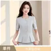 Terno preto jaqueta feminina primavera e outono vestido profissional temperamento deusa fã terno de alta classe sobressaia roupas de trabalho terno