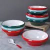 Imitación de Porcelana de Melamina Plato Grande para Chucrut y Pescado Olla Caliente Picante Plato Grande para Sopa Restaurante Mao Xuewang Plato Comercial para Sopa de Carne Hervida