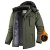 Cortavientos de venta caliente transfronterizo invierno talla grande forro polar cálido traje de montaña para exteriores resistente al viento chaqueta de algodón chaqueta esquí pesca