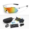 Atacado no local 0089 óculos de sol para atividades ao ar livre HD para andar de moto, pescar, bicicleta, polarizados, conjunto de cinco peças