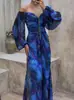 Vestido Plissado de Manga Longa Festa Europeia e Americana Amazon 2025 Solto Casual Feminino