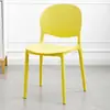 Sillas Coloridas de Moda, una Opción Ideal para Apartamentos Pequeños, Sillas de Comedor de Plástico Minimalistas Modernas con Diseño Delgado, Sillas de Lujo Ligero para Uso Doméstico