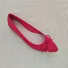 Nuevos Zapatos Planos con Lazo de Comercio Exterior para Primavera y Otoño Zapatos Elegantes Bajos de Una Sola Pieza Zapatos de Ballet Franceses de Punta Fina con Suela Suave y Suelas Gruesas