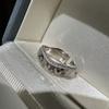 Anillo de Plata de Ley S925 Estilo Coreano Diseño de Nicho Sentido de la Moda Explosión de Hielo Ola de Hielo Anillo Simple de Moda Estilo Coreano Lote