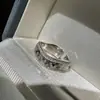 Anillo de Luz CNC de Plata de Ley S925 Lujo Simple Moda Personalidad Nicho Diseño Antiguo Vintage Anillo Curvo