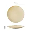 Platos cerámicos de estilo western vintage, platos de forma única para restaurantes y uso doméstico, platos para ensalada, platos para el desayuno, platos de presentación elegantes y atractivos
