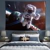 Tela de Fondo de Astronauta de Moda Tela para Colgar en Ins Habitación Dormitorio Mesita de Noche Decorativa de Pared Planeta Personalizada Tapiz Sencillo