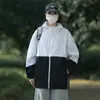 Chaqueta de Piel Repelente al Agua con Bloques de Color, Ropa de Trabajo Ligera, Ropa para Exteriores con Tacto Frío de Seda de Hielo para Protección Solar, Personalizable