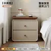 Mesa de Cabeceira 2026 Novo Armazenamento Casa Quarto Pequeno Estilo Vintage Toque de Luxo Leve Estante Armário de Armazenamento