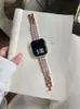 Pulseira de Metal com Corrente de Cobre e Zircônia de Dupla Fileira Adequada para Apple iWatch 11ª Geração 10/987Ultrase