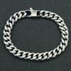 Pulsera de Cadena Cubana Simple Distintiva de Estilo Ins Ancla de Celebridad de Internet Nuevo Acero de Titanio Pulido Cadena de Molienda de Seis Lados Pulsera