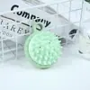 Escova de Shampoo Transparente de Cristal com Cabeça de Silicone Escova de Massagem Pente de Shampoo Artefato Anti-Coceira para Couro Cabeludo Fabricante Atacado