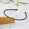 Diadema de perlas para mujer, accesorios para el cabello de novia, tejida a mano, pasador francés, puesto, diadema de corona de lazo coreana, venta al por mayor