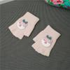 Guantes de felpa otoño e invierno medio dedo zorro hombres y mujeres cálidos gruesos bolsa fabricantes dedo expuesto terciopelo todo nailon